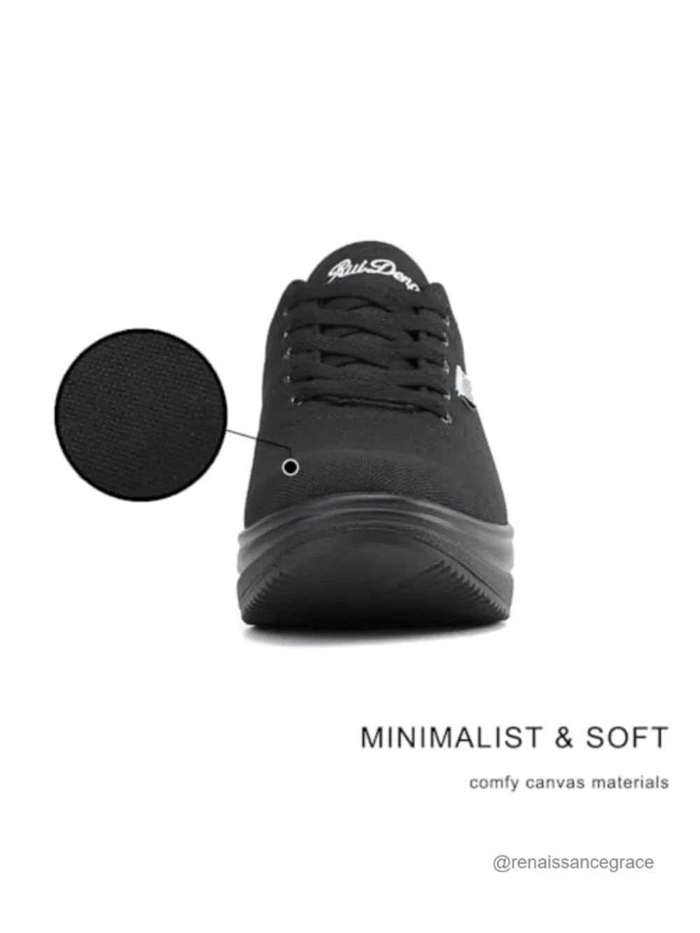 Women's Platform Sneakers Slip Resistant 2 Inch Wedge Comfortable Walking Shoes